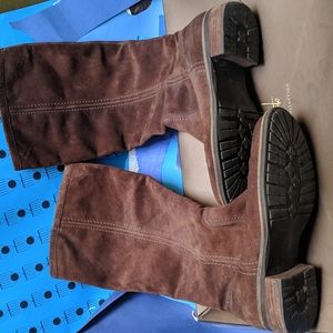 Franco Sarto Chocolate Suede Knee High Boots